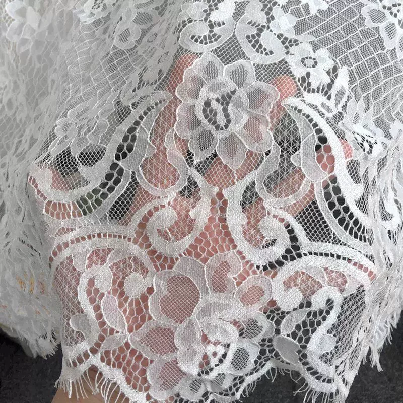 

Высококачественная кружевная ткань для ресниц, материалы для шитья свадебных платьев, ципао и одежды своими руками