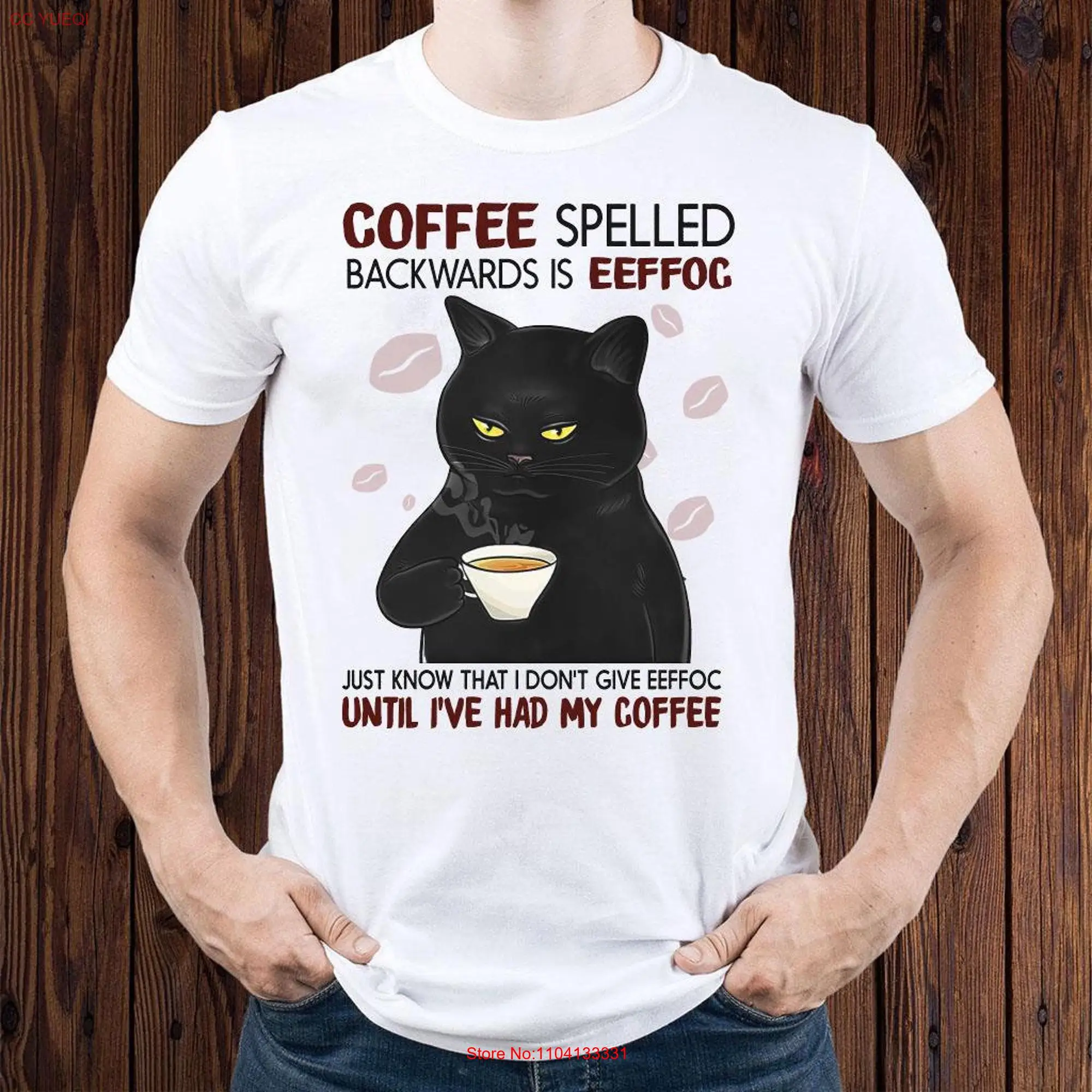 Coffee Spelled Backwards Is Eeffoc shirt Dragon Drinking Sweater Funny For Youth T shirts long or short sleeves