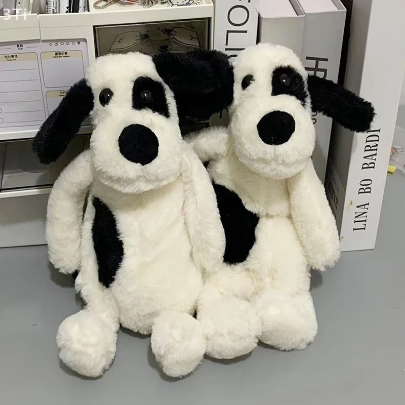 Cute Spotted Pirate Dog Stationery Storage Pen Bag Student Large Capacity Plush Doll Pen Bag Gift