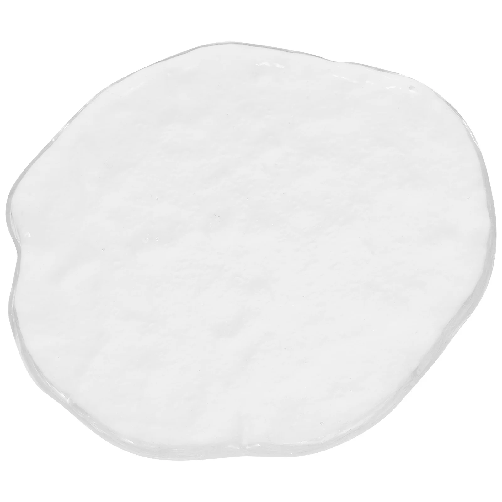 

Glass Tea Saucer Stylish Thickened Cup Mat Heat Insulation Drink Coaster for Home Restaurant Decorative Table Protector