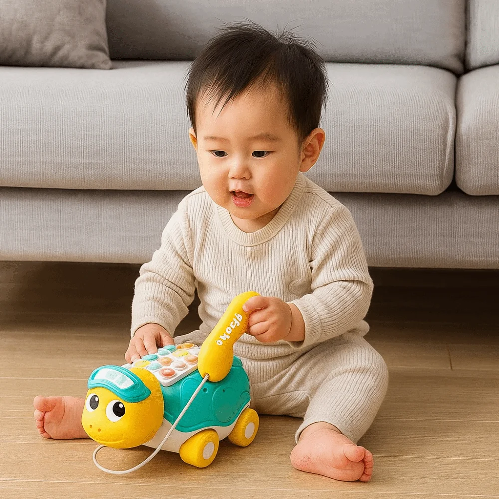 

ABS Musical Turtle Crawling Baby Toys Simulation Puzzle Baby Piano Music Light Toy Interactive Funny Electronic Learning Machine