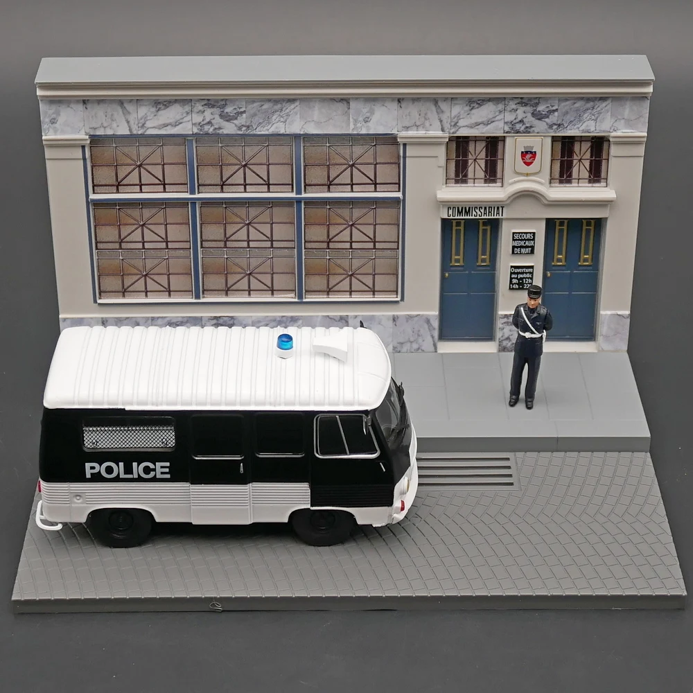 Diecast IXO 1:43 Scale Peugeot J7 ฉากรถทหาร Sandtable รถสะสมของเล่นของขวัญของที่ระลึกจอแสดงผลเครื่องประดับ