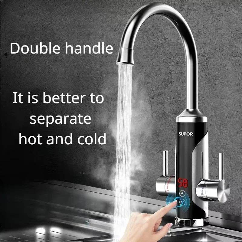 

Instant Heating Electric Hot Water Faucet for Kitchen - Heats Faster Than Traditional Electric Water Heaters for Home Use