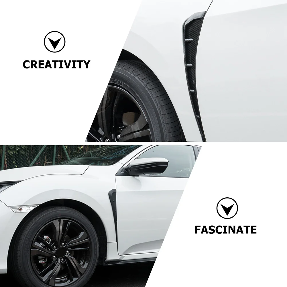 

1Pair Car Side Vent Trim Cover Stylish Automotive Exterior Decoration Air Vent Decal Universal Car Side Decorative Accessories