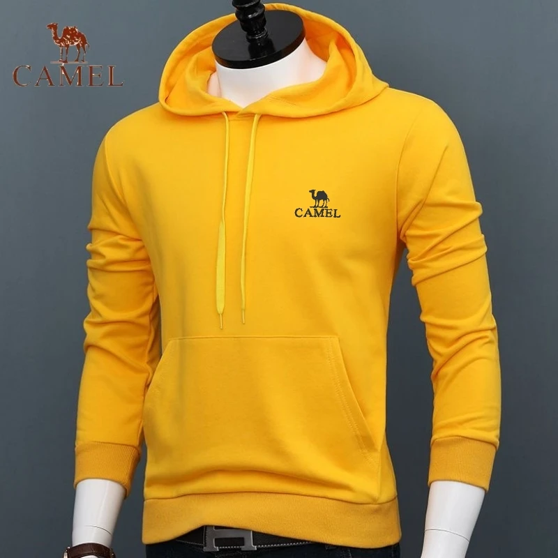 

Autumn and Winter Embroidered CAMEL Pure Cotton Pullover Hoodie for Men and Women's Fashionable Casual Hip-hop Sports Hoodie Top