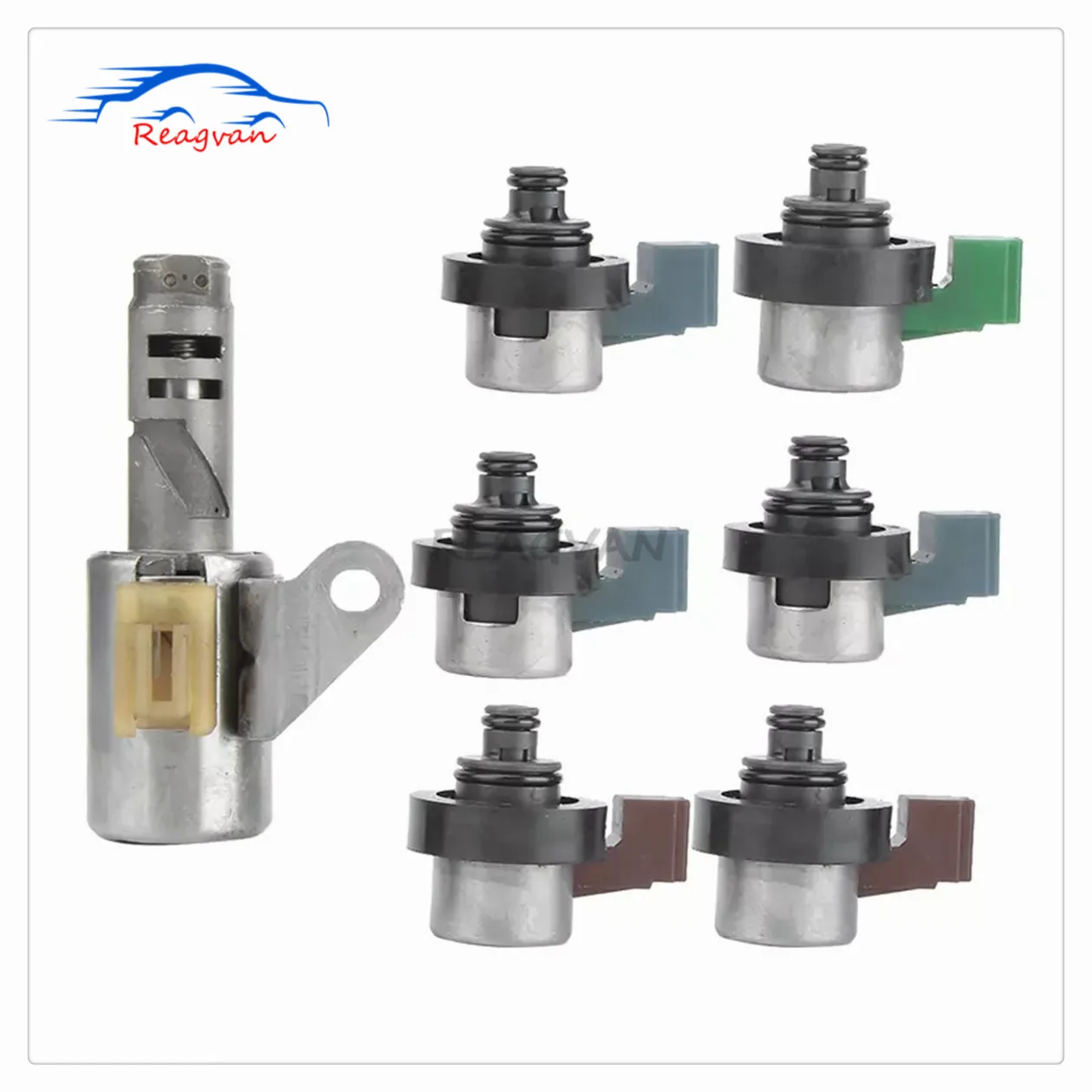 7PCS 4EAT Transmission Shift Solenoid For Subaru Forester 2.5L Outback 2001-2010 31939-AA191 31705-AA440