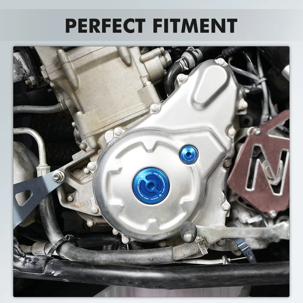 NICECNC Crankcase Cover Plug For RAPTOR 700 700R 2006-2026 YFZ450R YFZ450X 2009-2026 Grizzly Aluminum ATV Accessories