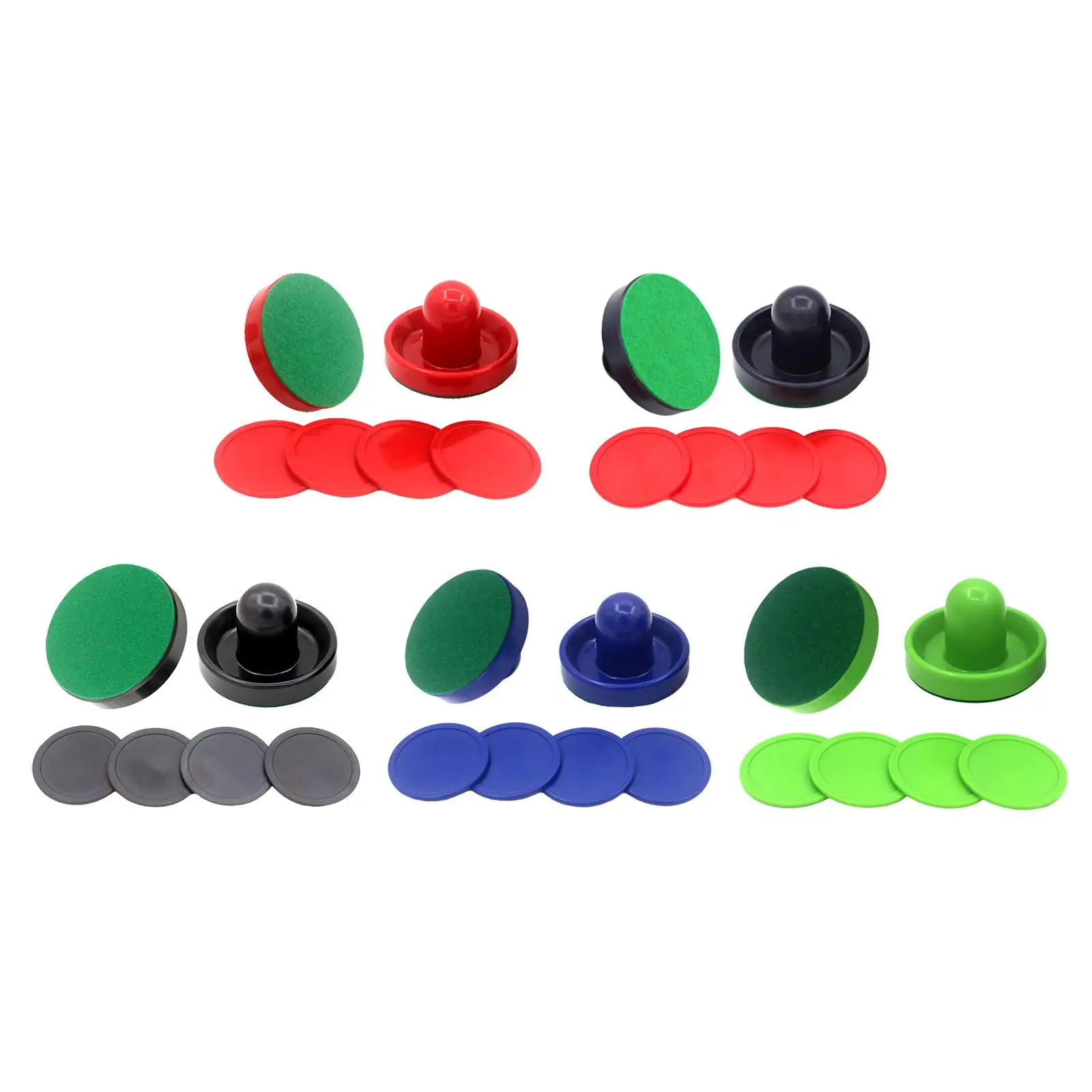 1 Set Mini Air Hockey Pushers and Air Hockey Pucks, for Kids Adult Hockey Paddles for Game Tables Air Hockey Tables Equipment