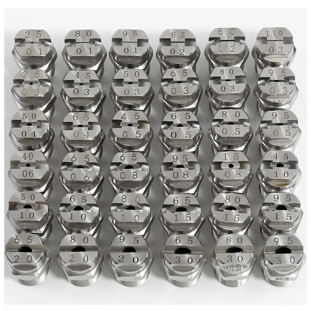 1/4 Hvv High Impact Standard Stainless steel Veejet Flat fan Water Spray Nozzles