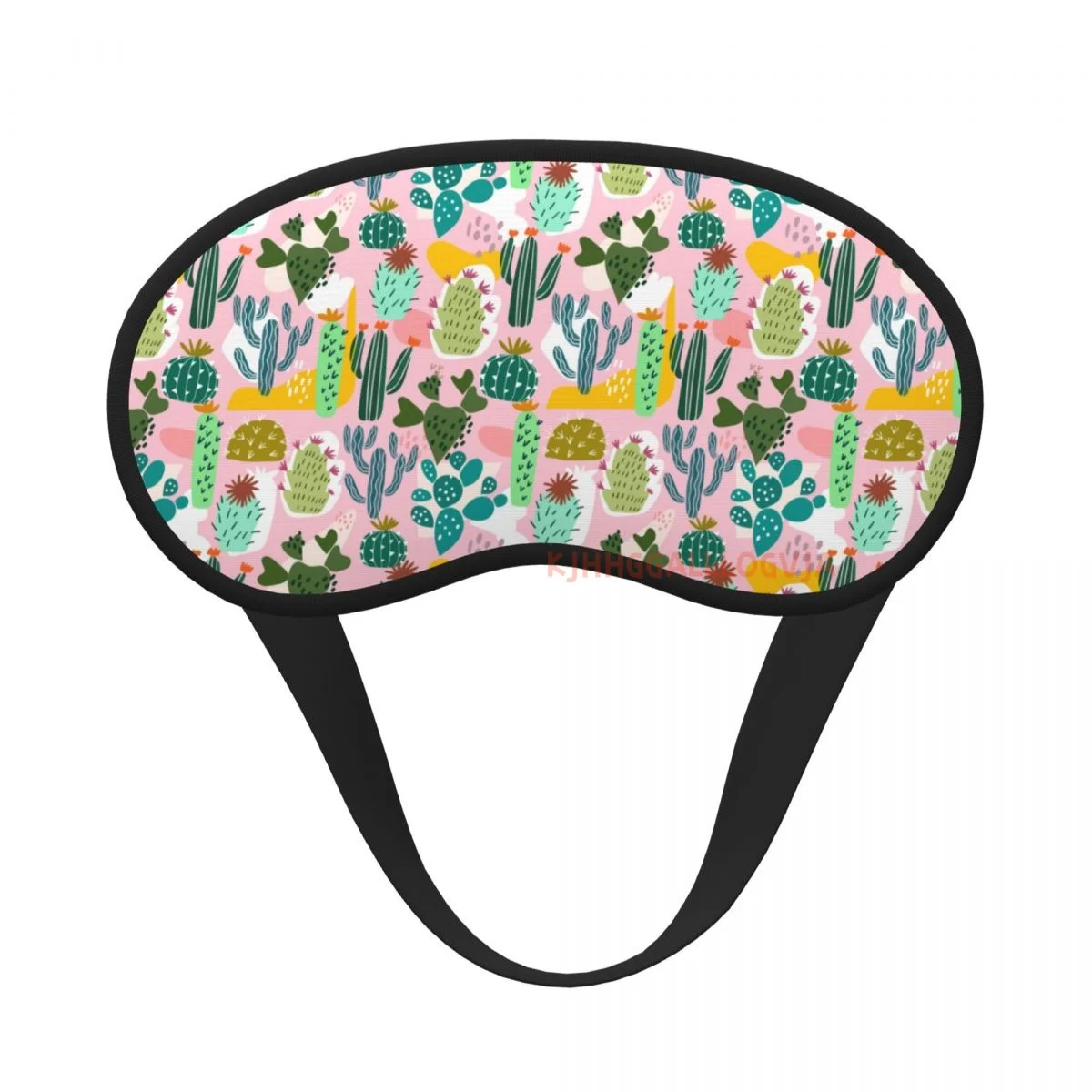 Cute Cactus 1pc Sleeping Mask Eyepatch Eye Cover For Travel Relax Sleeping Aid Eye Patch Shading Eye Mask