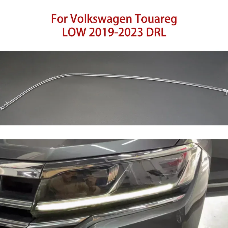

Выделите проблему пожелтения Angel Eye White Light для Volkswagen Touareg 2019-2023, направляющая полоса с низким балластом автомобиля DRL