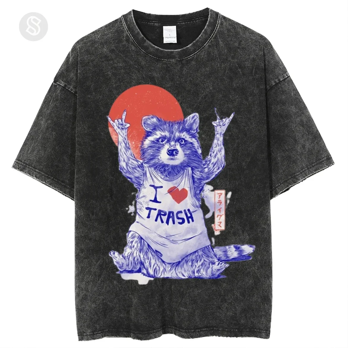 Y2k Anime Cotton T-shirts Berserk Washed Short T-shirts Men Women's Tops Free Shipping Offer Kanye Fugees Oversized T-shirt