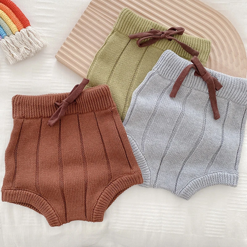 

Spring Autumn 0-24M Toddler Baby Girl Knitting Pants Newborn Baby Girls Knitting Shorts Children Clothing Kids PP Shorts