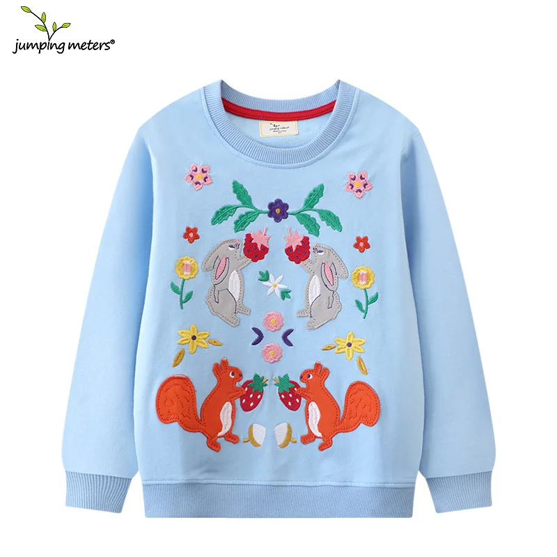 

Girls' Sweater Children's Sweatshirt Autumn Winter New Knitted Embroidered Long Sleeve Girls' Sweatshirt Wholesale