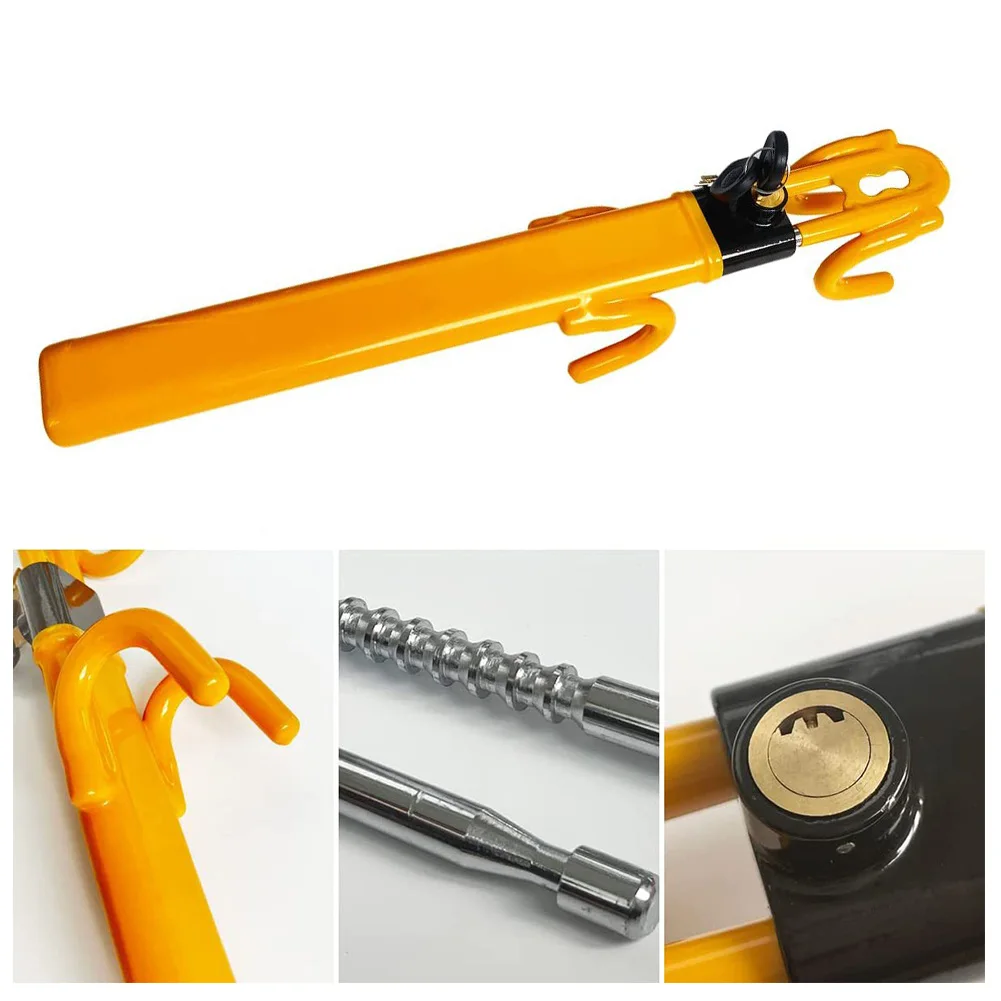 Steering Wheel Lock with 2 Keys Car Wheel Lock Universal Wheel Lock for Auto Truck Van SUV