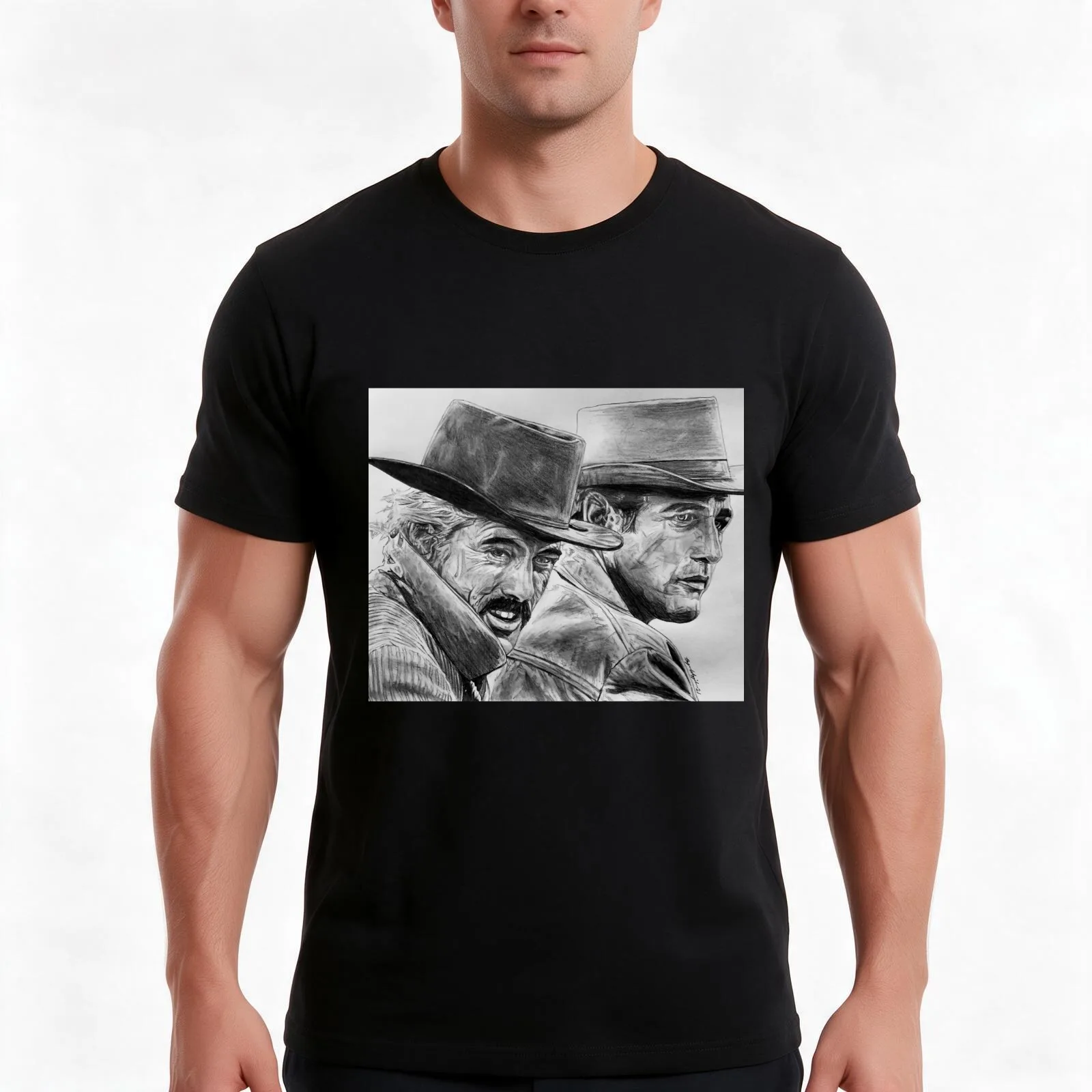 Butch Cassidy Sundance Kid T-Shirt Summer Casual Cotton Tee Oversized Streetwear Tops Vintage Graphic Print Unisex Men Women