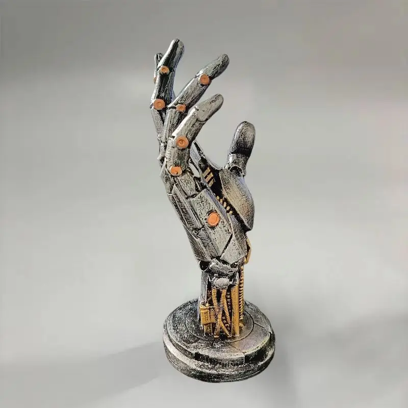 Creative personality cyberpunk manipulator ornaments handle bracket model desktop decoration resin crafts