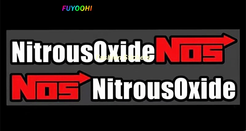 FUYOOHI Play Stickers Creative Car Racing Decals NOS Nitrous Oxide Systems Sticker Tuning Racing Car Styling for Drag Racing