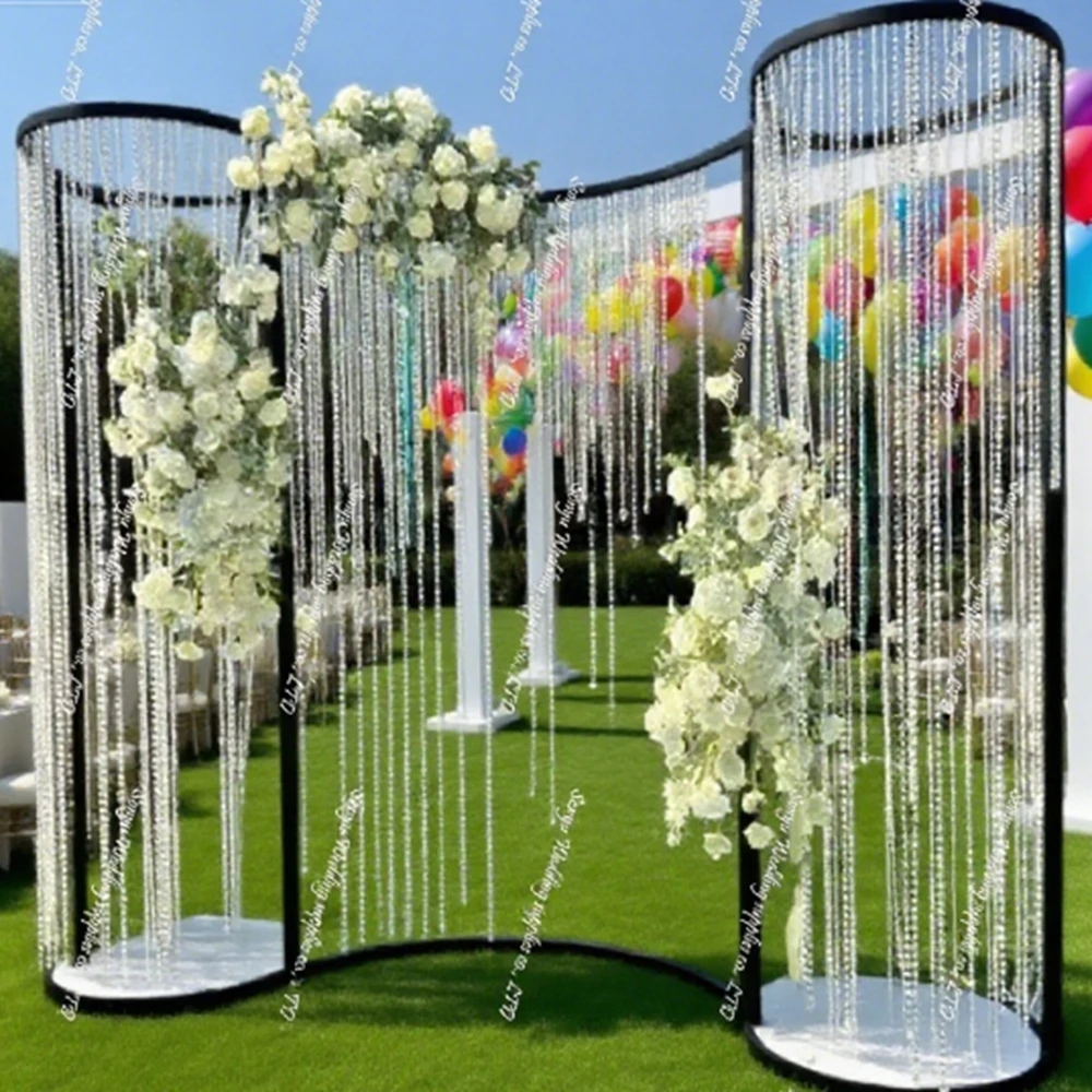 

Золотой/белый/серебристый/черный арочный фон для свадеб и вечеринок, новая модель, подставка для украшения дня рождения для выставок