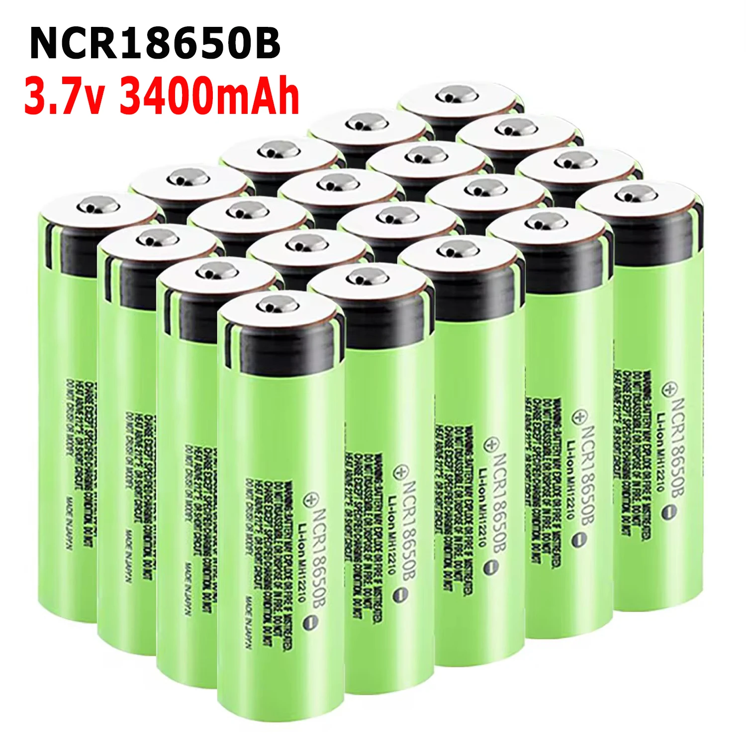 3.7V 3400mAh 18650 Battery Lithium-ion NCR18650B Rechargeable Battery Ncr18650b Battery Ncr18650b for Panasonic 3400mah