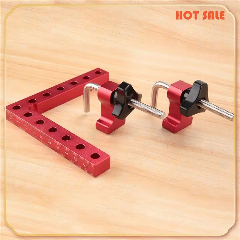 

ABFA 90 Degree Positioning Squares Right Angle Clamps, Aluminum Alloy L-Type Corner Clamp Woodworking Carpenter Clamping Tool