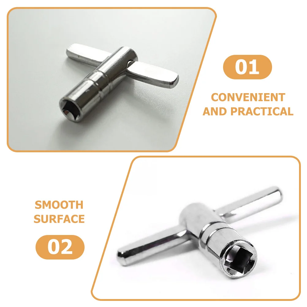 

4pcs Key T-Shaped Durable Drum Tuning Tool For Percussion Instruments Smooth Burr-Free Surface Drum Keys For Tuning Drums