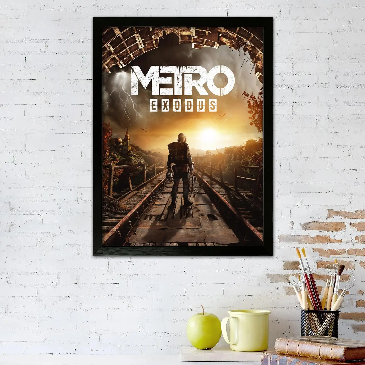 Metro Exodus Canvas Art Poster and Wall Art Picture Print, Modern Family Bedroom Decor Posters,Decorative painting