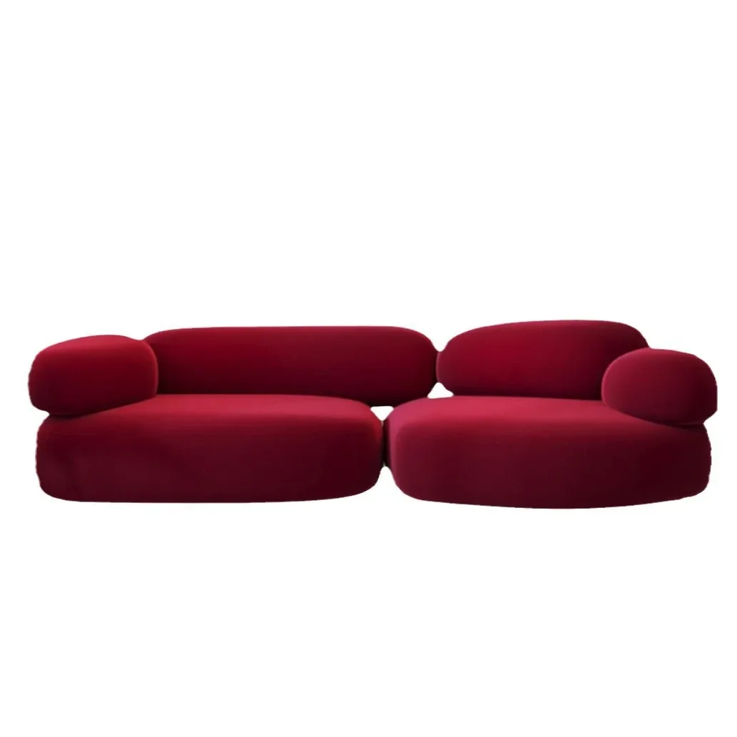 أريكة قماش المشاهير على الإنترنت، مجموعة أريكة صغيرة من حجر الرصوف، ترفيه إبداعي بسيط وحديث