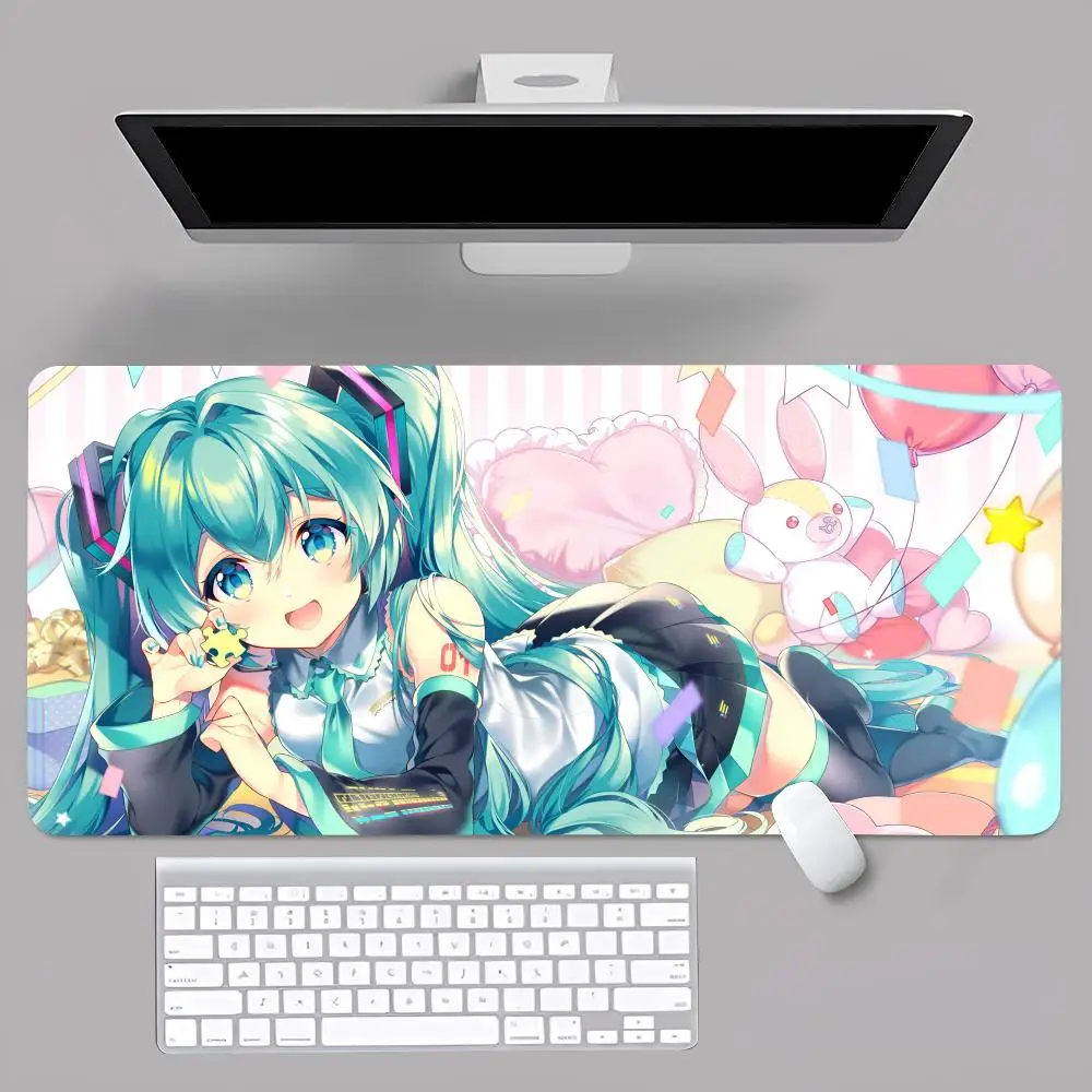 Games Hatsune Miku MINISO Mouse Pad Anime Game Mouse Pad Computer Desk Pad Office Carpet Laptop Mouse Pad