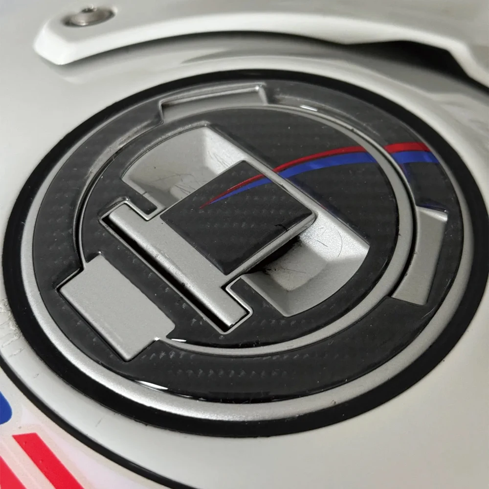 Motorcycle Fuel Gas Cap Protector Decals Tank Pad Filler Cover Carbon Fiber Look Sticker For BMW S1000RR S1000 RR 2014 2015 2016