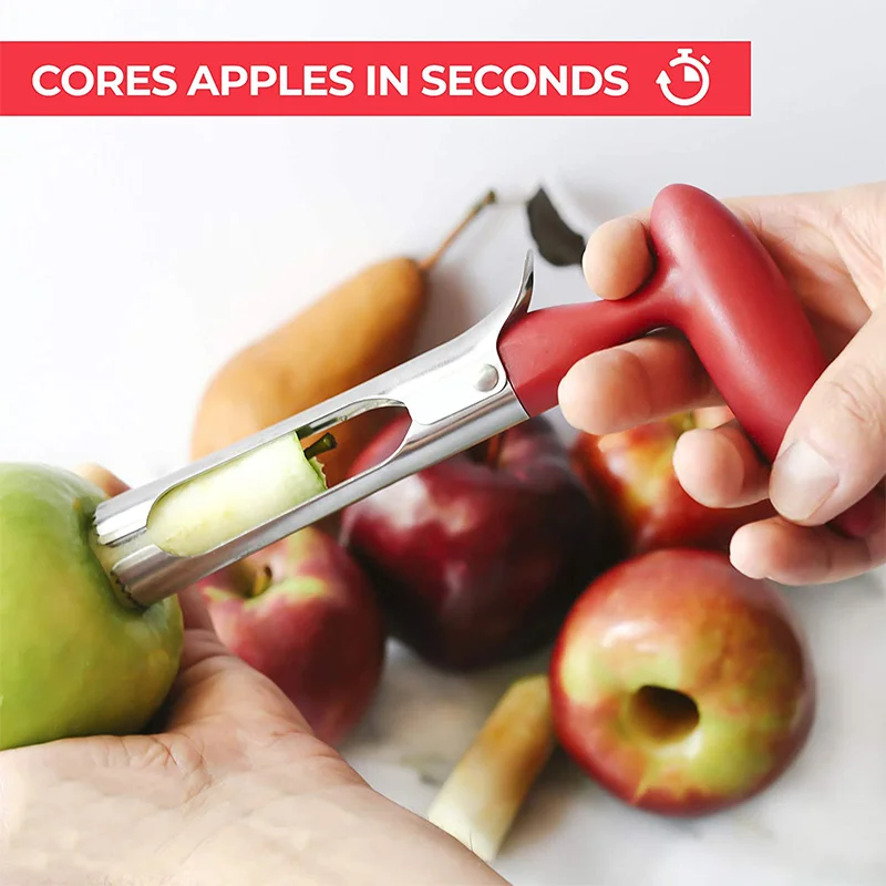 Premium Apfel Corer Edelstahl Apfel Birnen Kern Entferner Werkzeug Obst Cutter Sämaschine Slicer Messer Küche Gemüse Werkzeuge – Detail 9