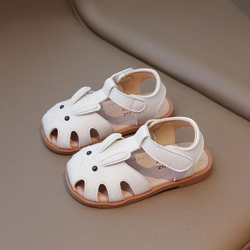 Summer Baby Girl Shoes First Walkers Soft Bottom Kids Beach Sandals Cute Rabbit Infant Boys Baby Sandals