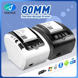 GZ8002 80mm Thermal Receipt Printer Automatic cutter Restaurant Kitchen POS Printer USB+Serial+Ethernet Wifi Bluetooth printer