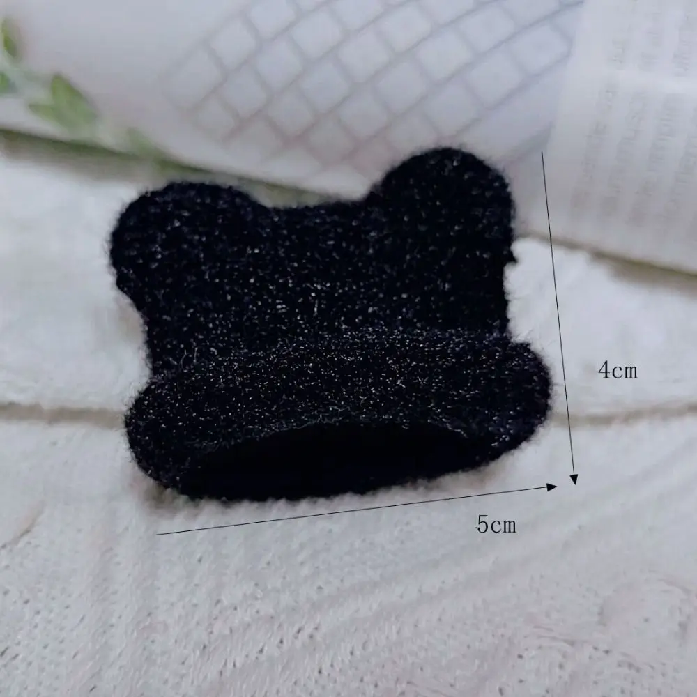 Topi Rajut Mini Bahan Buatan Tangan Topi Dekoratif Boneka DIY Mini Topi Jari Rajutan Lucu Warna-warni Mainan Anak Perempuan