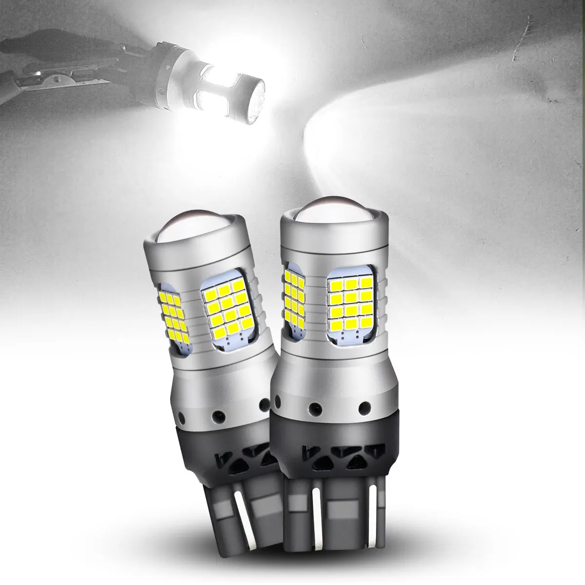 7443 LED-Lampen W21/5 W 9715R T20, hohe Helligkeit, 2016, LED-Chips für Kfz-Blinker, Ausverkauf, Parkplatz, Lesebreite, Lichter – Detail 8