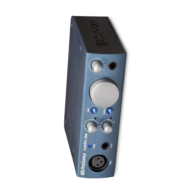 Placa de som externa USB PreSonus AudioBox IONE 2 entradas e 2 saídas com alimentação phantom de 48V para guitarristas e composidores