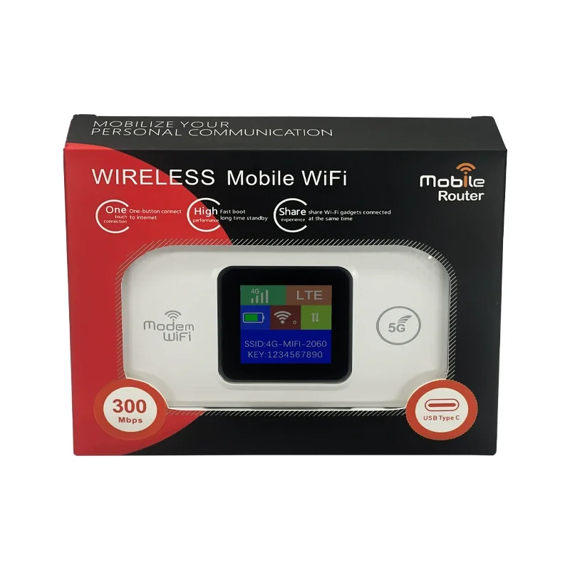 M9s 4G wireless router mobile wifi router LCD TYPE-C 3000mAh