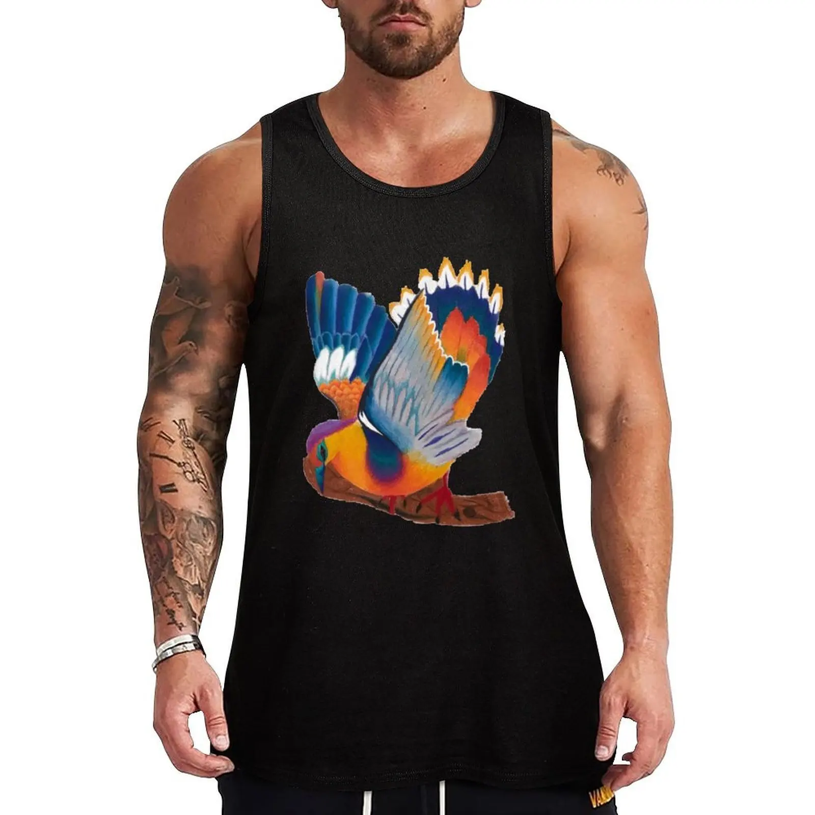 

Fowl Colors Tank Top gym clothing anime top sleeveless shirt man