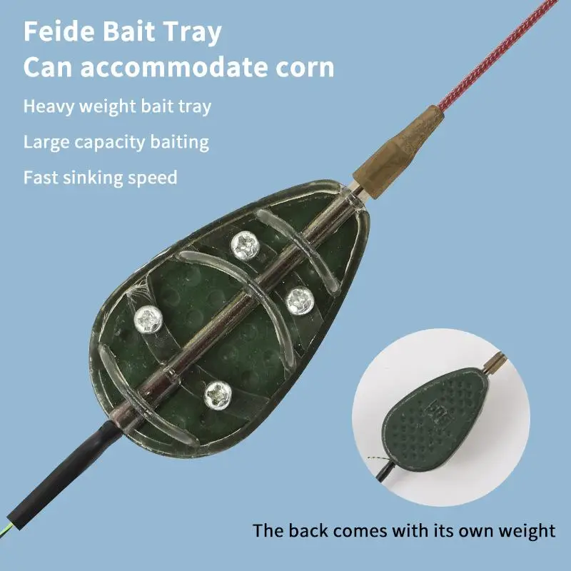 20~100g Inline Method Feeder Or Mould For Carp Fishing Tackle Tool Method Feeder Fishing Tackle Tool Method Feeder Fishing Parts view 2