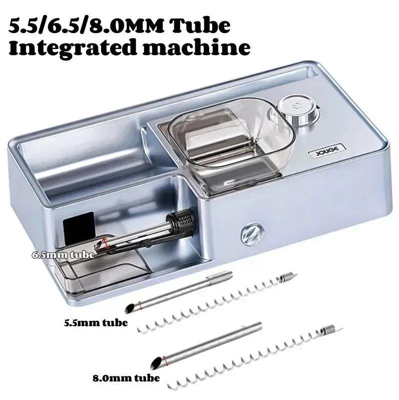 Elektrische sigarettenrolmachine met dubbele hopper |   Slimme infraroodsensor |   Automatische tabaksvulling voor 5,5/6,5/8,0 mm tubes