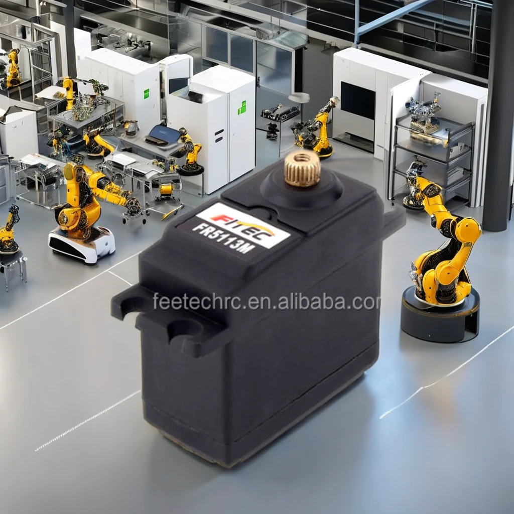 Feetech 13kg Analog Servo FR5113M MG995 MG996R 180 Degree RC Servo Metal Brush Motor for UAV/Remote Control Applications Plastic