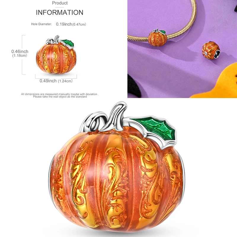 Frucht-Charm 925 Sterling Silber Erdbeere Kirsche Avocado Perlenanhänger Passend für Europäische Armbänder DIY Damenschmuck Geschenk 2026 – Detail 36