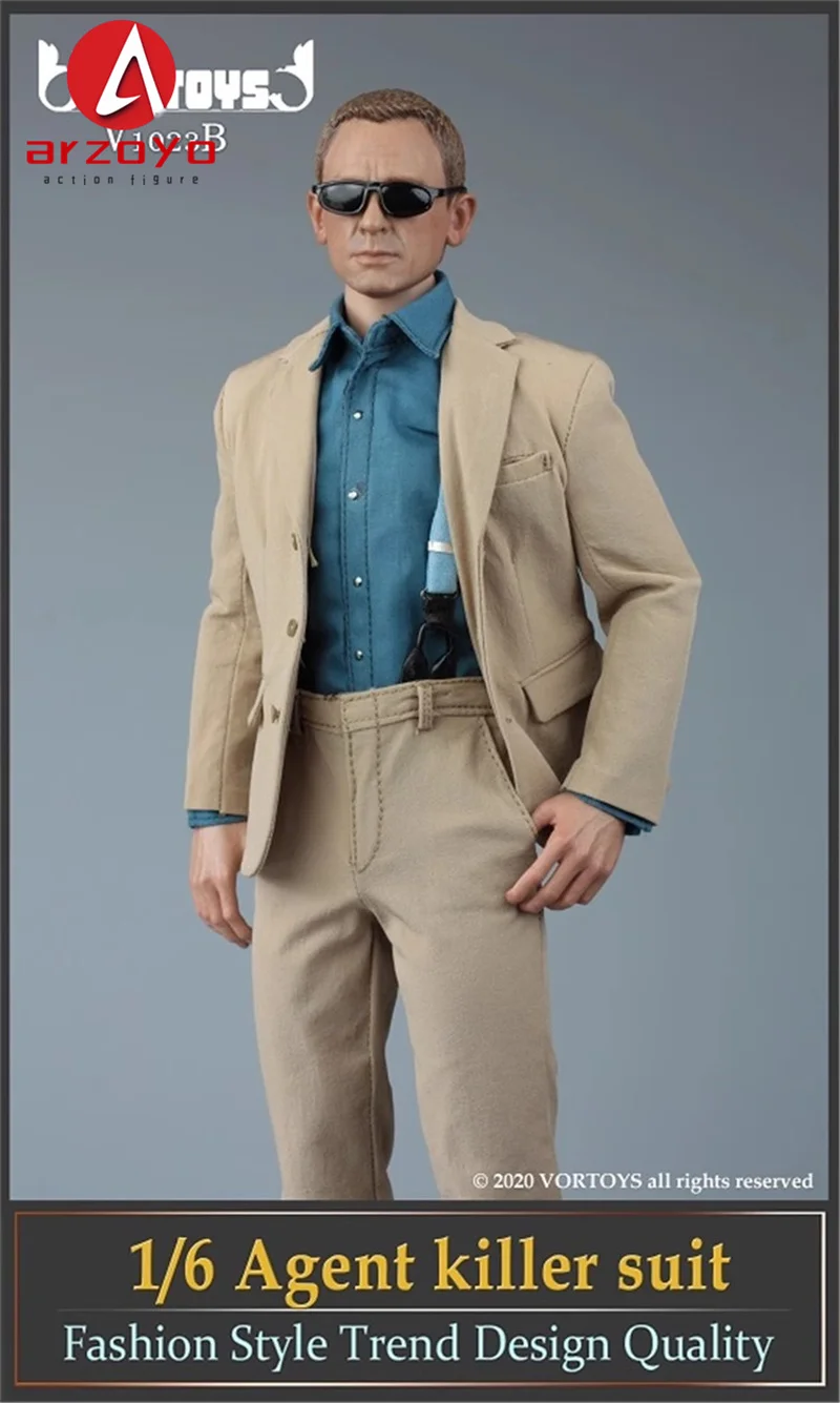 在庫あり VORTOYS V1023 1/6 スケールエージェントキラースーツセット洋風服モデルフィット 12 ''BD001 男性兵士アクションフィギュアボディ