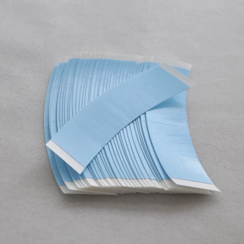 72 sztuk/partia niebieska mocna dwustronna taśma do przedłużania taśmy taśma dwustronna taśma do peruki peruki