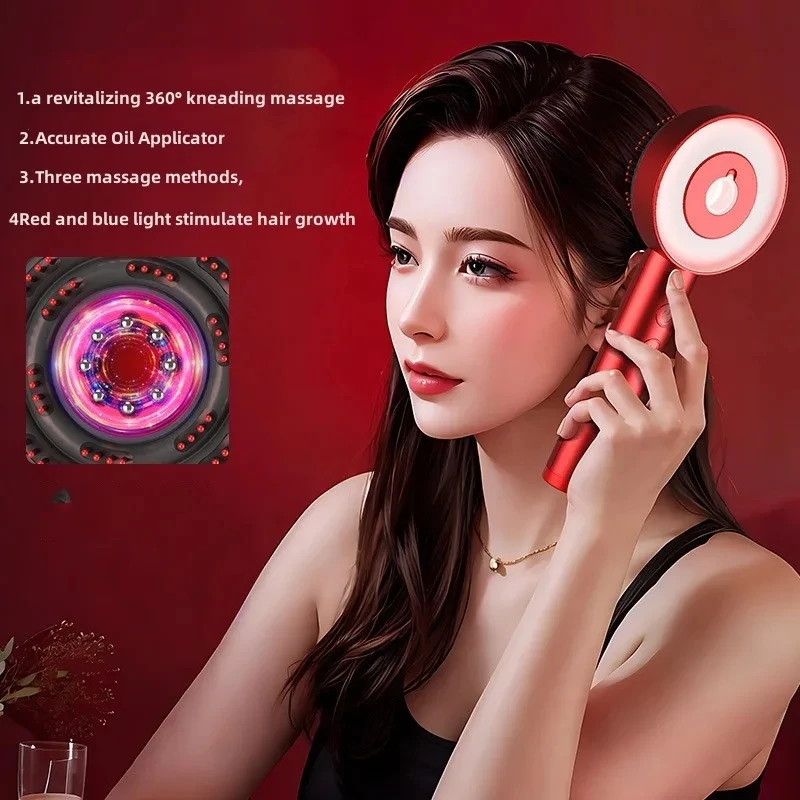 

3 Modes Electric Massage Comb Portable Infrared Therapy Comb for Easy Activation And Massage of Hair Follicles On The Head