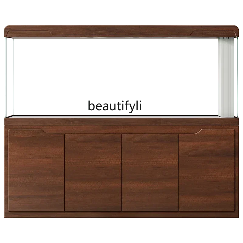 

LD33Fish Tank Office Living Room Large and Medium Screen Dragon Fish Tank Aquarium Bottom Filter Fish Globe