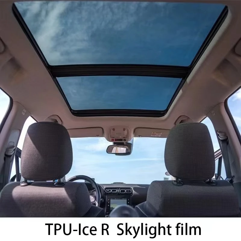 Blue Ice Armor Sunroof Film Car Roof Protection UV Heat Rejection Scratch Resistant Glare Reduction Self Healing Nano Coating