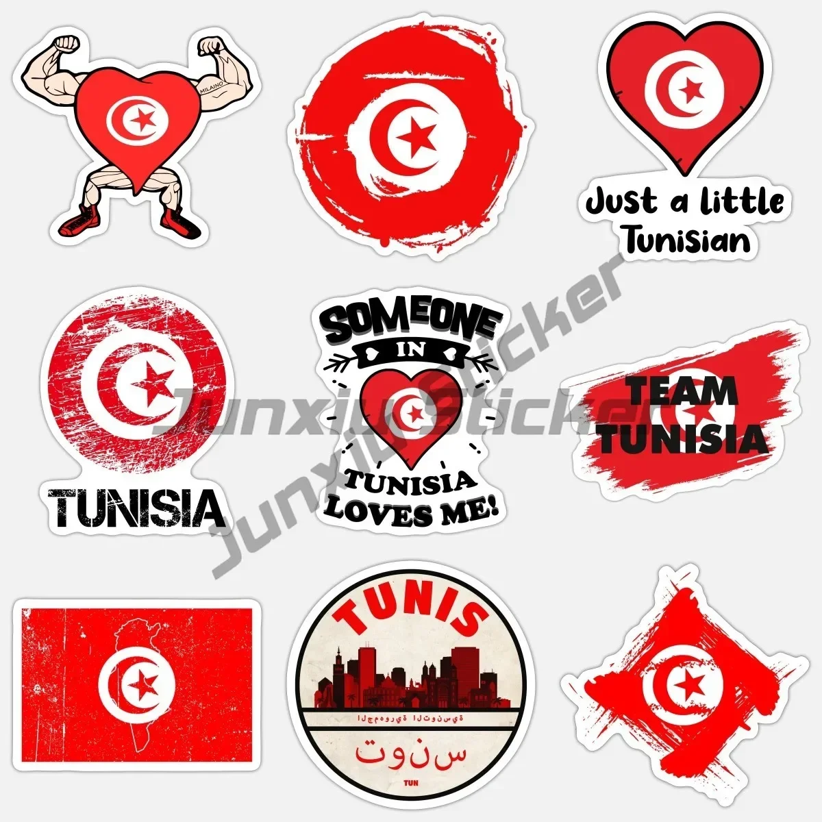 

Funny TN Tunisia Map Reflective Flag Car Sticker Motorcycle Decal Accessories for Motorcycle Bicycle Scooter Kayak