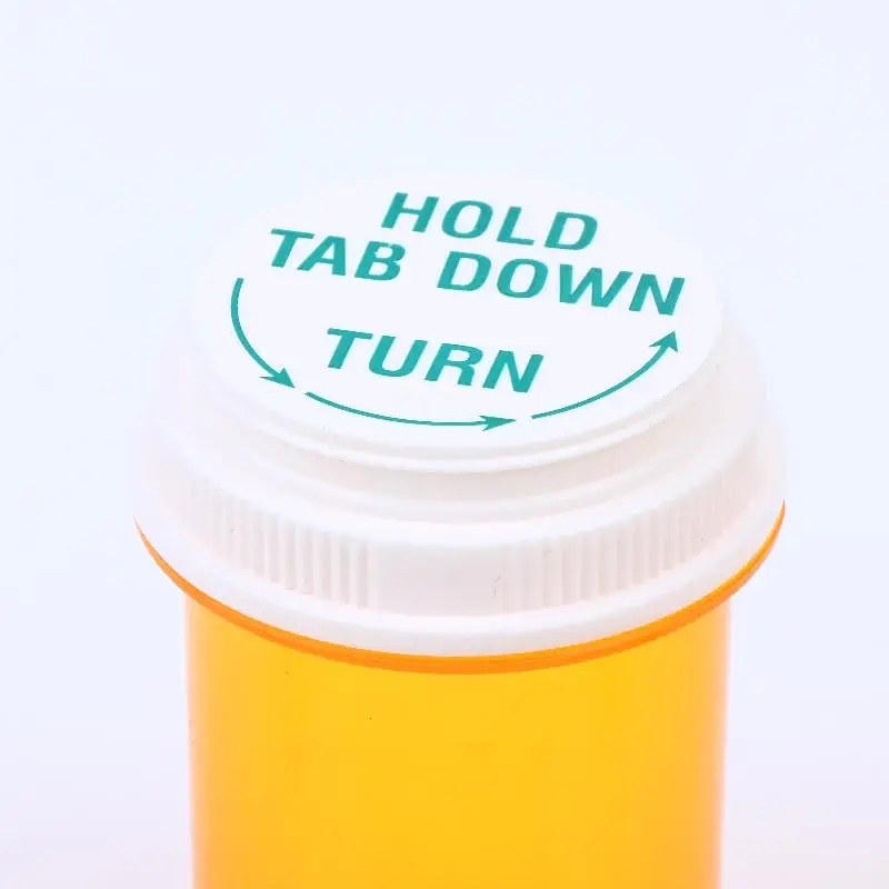 Set of 5/10/20 Secure But Simple To Open Medication Bottles with Twin-Sided Lid