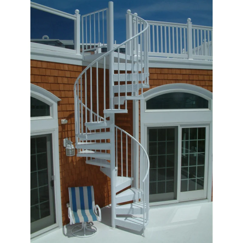 Custom.Stylish في الهواء الطلق العلية استخدام السلالم الصلب المجلفن الدرج المعدني سلالم الحديد المطاوع